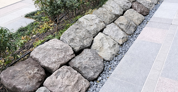 高輪リンクラインの築石